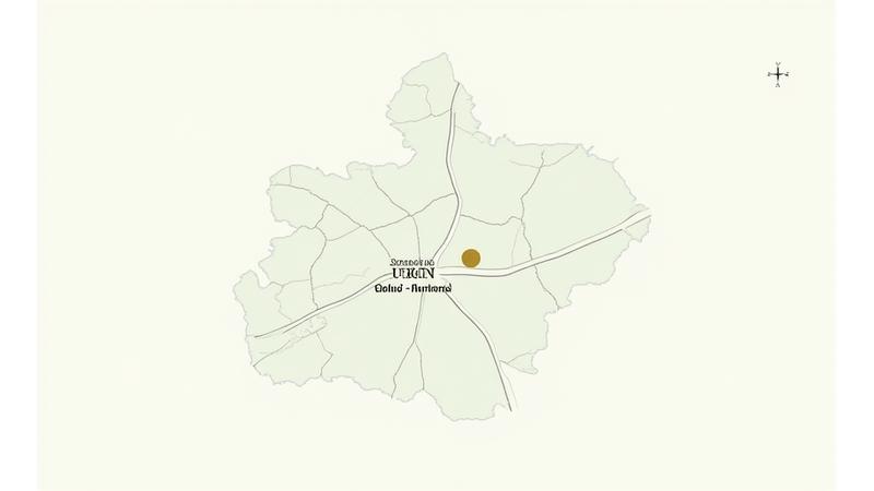 Imagine schematică a unei hărți cu locația Zenit Urban centrală în Cluj-Napoca, cu puncte de reper importante din oraș.