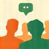 Icon pentru consultare comunitate și stakeholder engagement